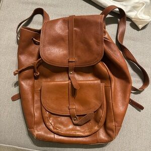 Madewell 100% Leather Transport Backpack